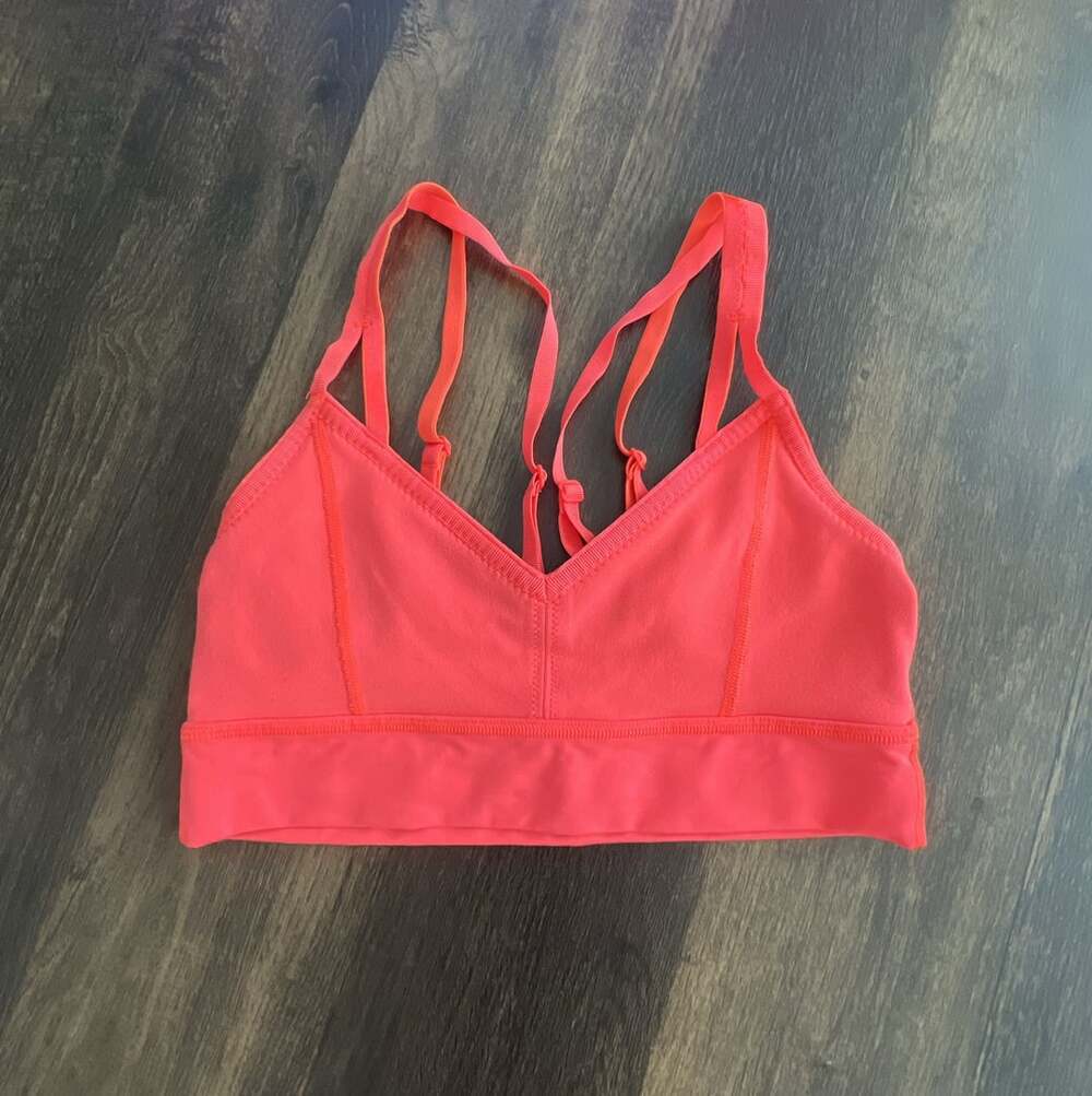 Lululemon Free to Be Serene Strappy Sports Bra Sunset Orange Size 6